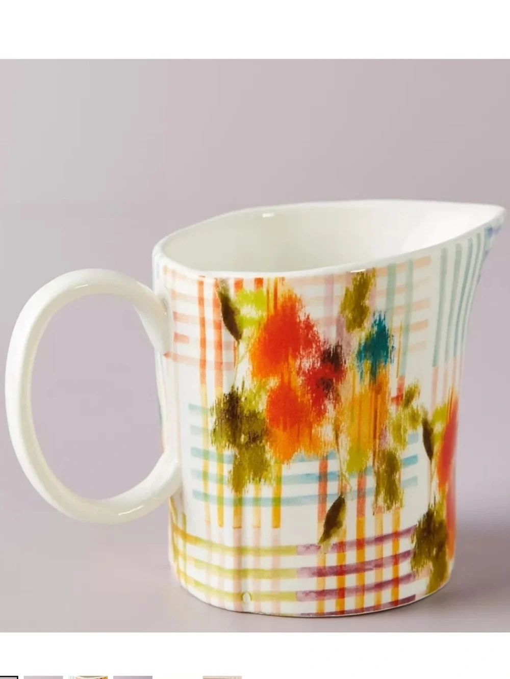 ANTHROPOLOGIE LEIGH CREAMER PITCHER NEW